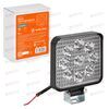 Фара с/диод квадратная  9 LED направленный свет 9W (83х83х22) 12V STANDART AIRLINE
