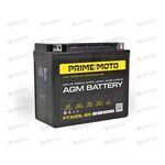 Аккумулятор PRIME MOTO 12V18Ah (R+) (MF) (AGM) (пт 350) (PTX20L-BS) (177x88x154)