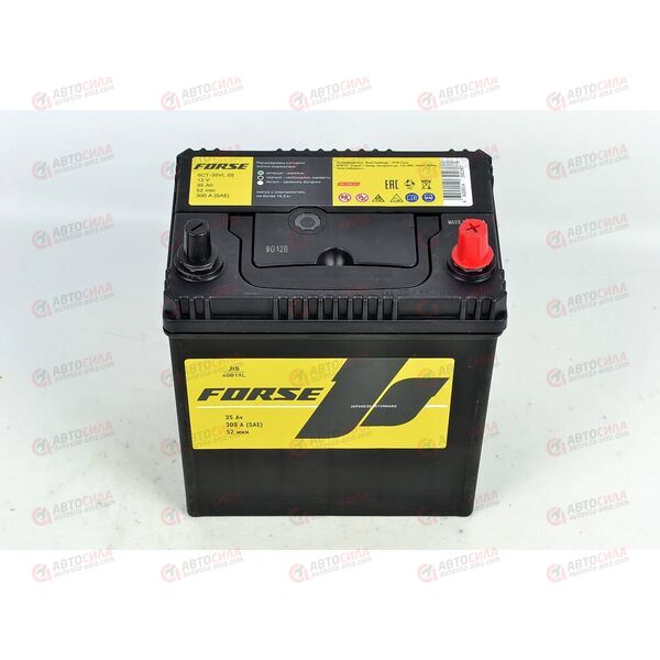Аккумулятор 35VL FORSE ASIA (R+) (0)т.кл (пт 300)(187х127х220) без н.креп. 2020 год КОРЕЯ, изображение 3