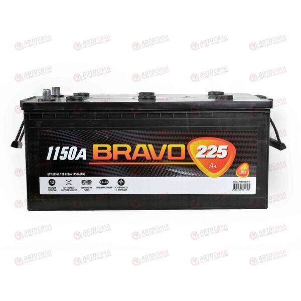 Аккумулятор 225VL BRAVO (L+) EURO (пт 1150)(518х274х242) 2022 год, изображение 2